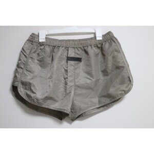 Fear Of God Essentials Short Nylon Running Grey Pockets Drawstring Men’s Size XL